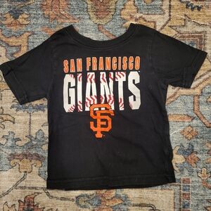 2T Genuine Merchandise San Francisco Giants Kids Black and Orange Tee